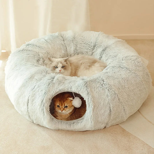 1 Round Cat Tunnel Bed